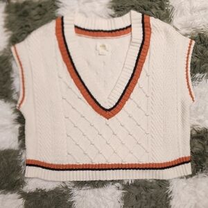 Maeve By Anthropologie Oversized Cropped Sweater Vest